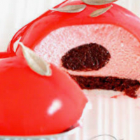 Esfera de  mus de frutos  rojos y yogur  - SEMIFRIO DE FRUTOS ROJOS Y YOGUR